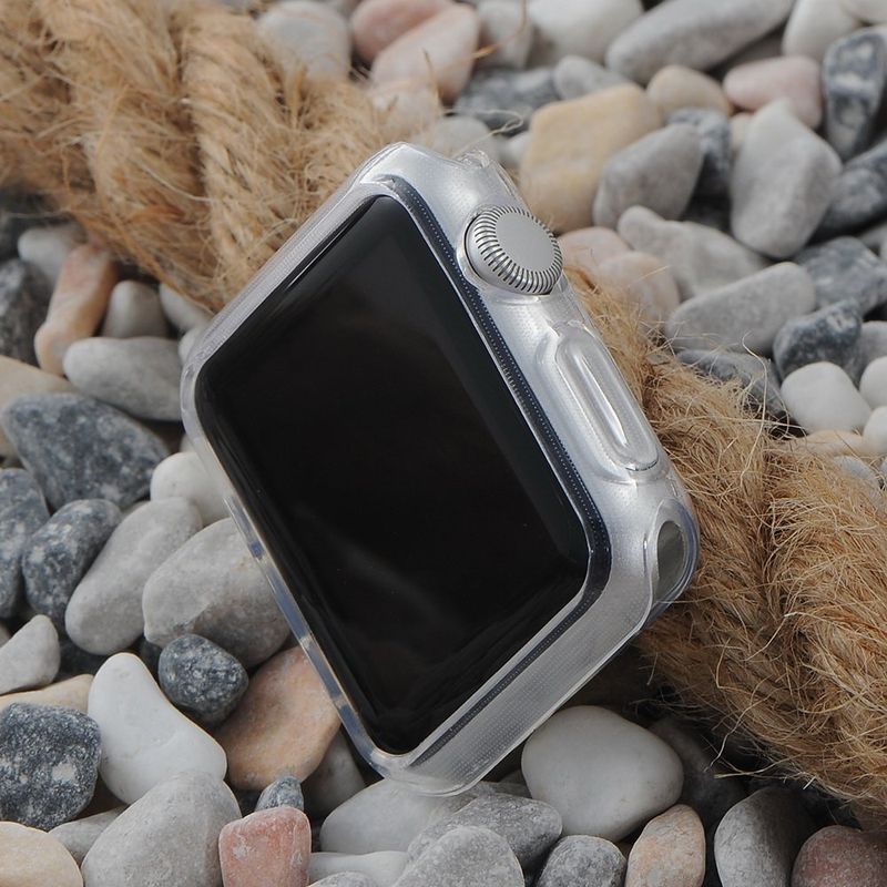 Купить Силиконовый чехол Coteetci прозрачный для Apple Watch 3/2 42мм по лучшей цене в Украине 🔔 ,  наш интернет - магазин гарантирует качество и быструю доставку вашего заказа 🚀