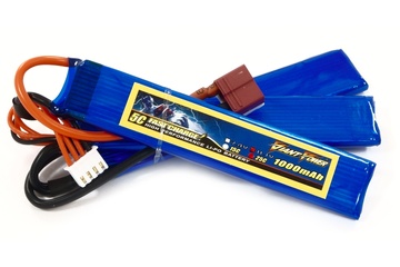 Купить Аккумулятор для страйкбола Giant Power (Dinogy) Li-Pol 1000 мАч 11.1 В 103x20x5,5 мм T-Plug по лучшей цене в Украине 🔔 ,  наш интернет - магазин гарантирует качество и быструю доставку вашего заказа 🚀