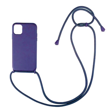 Купить Силиконовый чехол на шнурке oneLounge Shoulder Strap Purple для iPhone 12 mini по лучшей цене в Украине 🔔 ,  наш интернет - магазин гарантирует качество и быструю доставку вашего заказа 🚀
