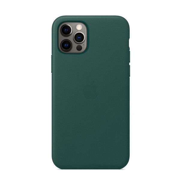 Купить Кожаный чехол oneLounge Genuine Leather Case MagSafe Pine Green для iPhone 12 | 12 Pro ОЕМ по лучшей цене в Украине 🔔 ,  наш интернет - магазин гарантирует качество и быструю доставку вашего заказа 🚀
