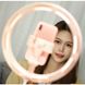 Кольцевая LED-лампа для селфи Usams US-ZB120 Stretchable Selfie Ring Light Pink