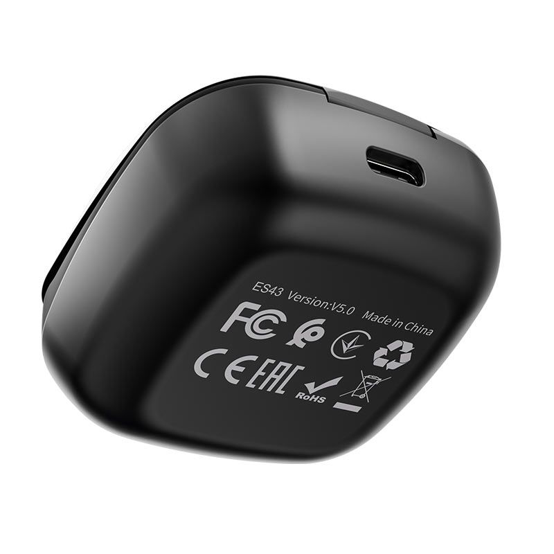 Купить Беспроводные Bluetooth наушники Hoco ES43 Lucky sound TWS wireless headset Black по лучшей цене в Украине 🔔 ,  наш интернет - магазин гарантирует качество и быструю доставку вашего заказа 🚀