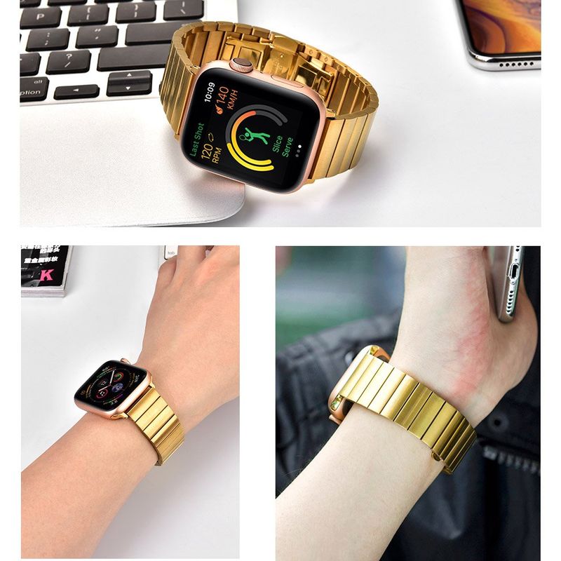 Купить Ремешок COTEetCI W25 золотой для Apple Watch 38mm/40mm по лучшей цене в Украине 🔔 ,  наш интернет - магазин гарантирует качество и быструю доставку вашего заказа 🚀