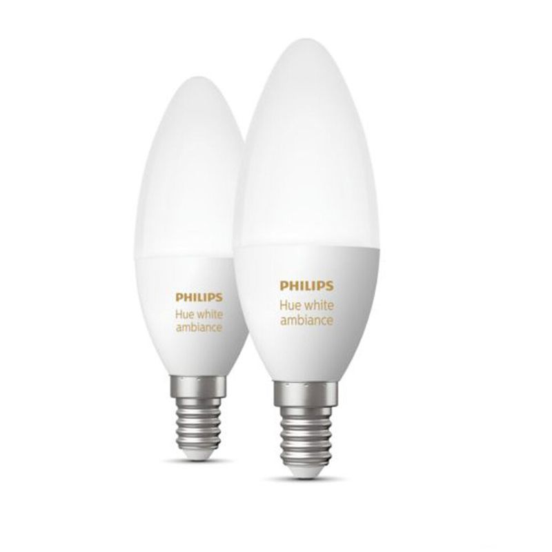 Купити Розумні світлодіодні лампи Philips Hue Single bulb E14 Apple HomeKit (2 шт) за найкращою ціною в Україні 🔔, наш інтернет - магазин гарантує якість і швидку доставку вашого замовлення 🚀