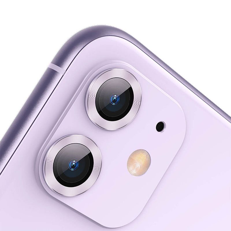 Купить Защитное стекло для камеры iPhone 11 Baseus Alloy Protection Ring Lens Film Purple по лучшей цене в Украине 🔔 ,  наш интернет - магазин гарантирует качество и быструю доставку вашего заказа 🚀