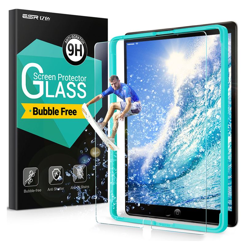 Купить Защитное стекло с рамкой для поклейки ESR 9H 0.33mm для iPad 8 | 7 10.2" (2020 | 2019) | Air 3 | Pro 10.5" по лучшей цене в Украине 🔔 ,  наш интернет - магазин гарантирует качество и быструю доставку вашего заказа 🚀