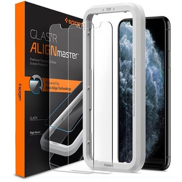 Купити Захисне скло Spigen AlignMaster Glas. tR для iPhone 11 Pro | XS | X (2 Pack) за найкращою ціною в Україні 🔔, наш інтернет - магазин гарантує якість і швидку доставку вашого замовлення 🚀