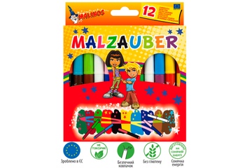 Волшебные фломастеры меняющие цвет MALINOS Malzauber 12 (10+2) шт