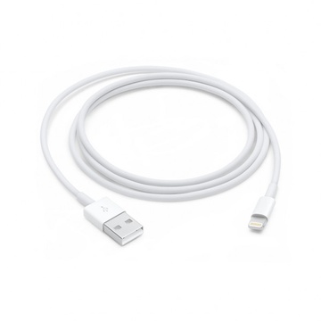 Купить Оригинальный белый кабель Apple Lightning to USB для iPhone 1m (MD818) по лучшей цене в Украине 🔔 ,  наш интернет - магазин гарантирует качество и быструю доставку вашего заказа 🚀