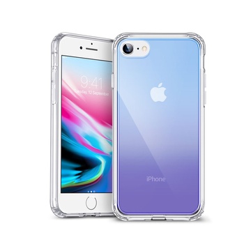 Купить Стеклянный чехол ESR Ice Shield Blue | Purple для iPhone 7 | 8 | SE 2020 по лучшей цене в Украине 🔔 ,  наш интернет - магазин гарантирует качество и быструю доставку вашего заказа 🚀