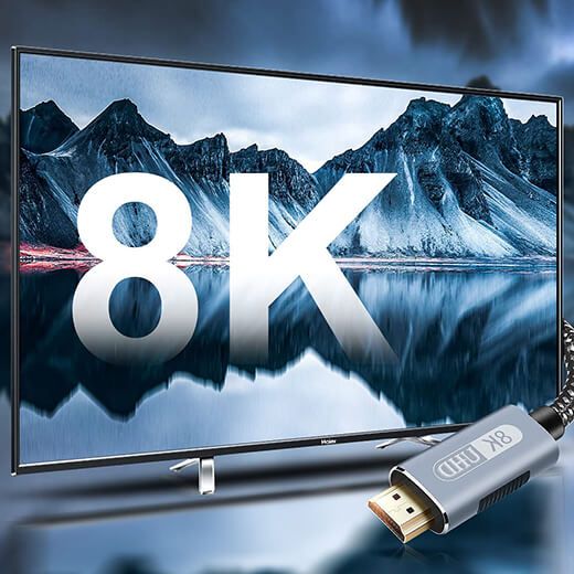 Купить Кабель для монитора iLoungeMax Metal Braid HDMI to HDMI 8K60Hz Cable 2m по лучшей цене в Украине 🔔 ,  наш интернет - магазин гарантирует качество и быструю доставку вашего заказа 🚀