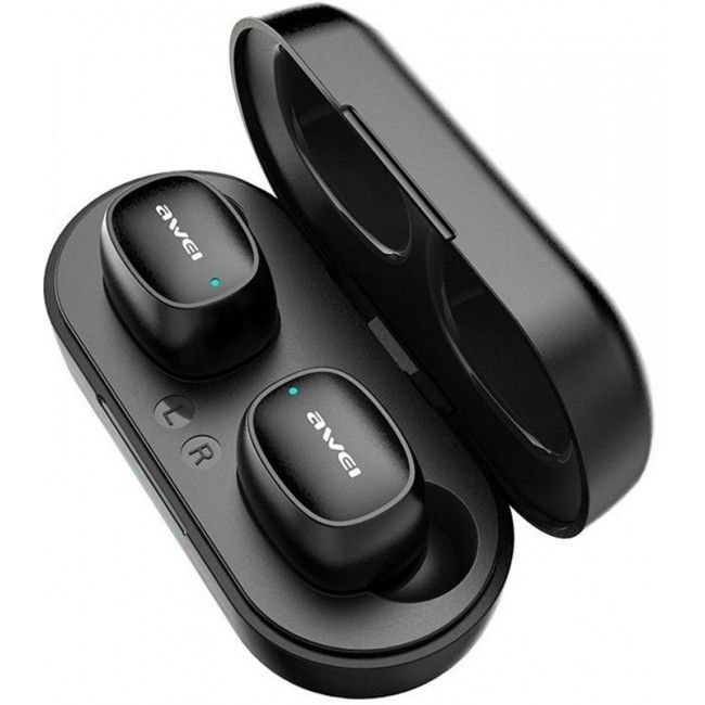 Купити Бездротові Bluetooth-навушники Awei T13 TWS Black за найкращою ціною в Україні 🔔, наш інтернет - магазин гарантує якість і швидку доставку вашого замовлення 🚀