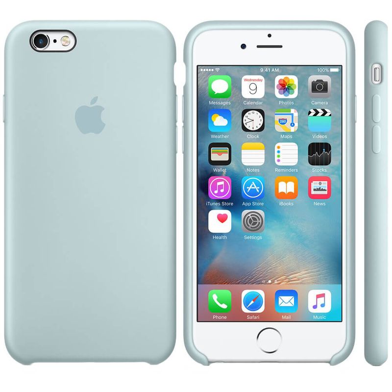 Купити Силіконовий чохол Apple Silicone Case Turquoise (MLD12) для iPhone 6s Plus (Вітринний зразок) за найкращою ціною в Україні 🔔, наш інтернет - магазин гарантує якість і швидку доставку вашого замовлення 🚀