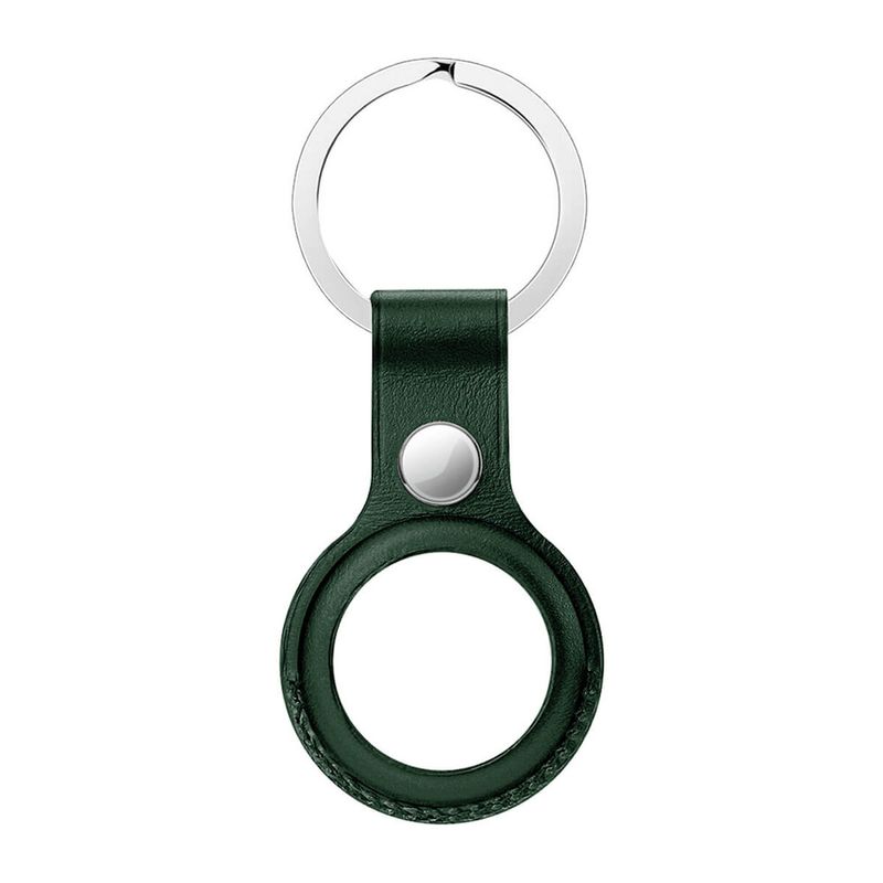 Брелок с кольцом iLoungeMax Leather Key Ring Forest Green для AirTag ОЕМ