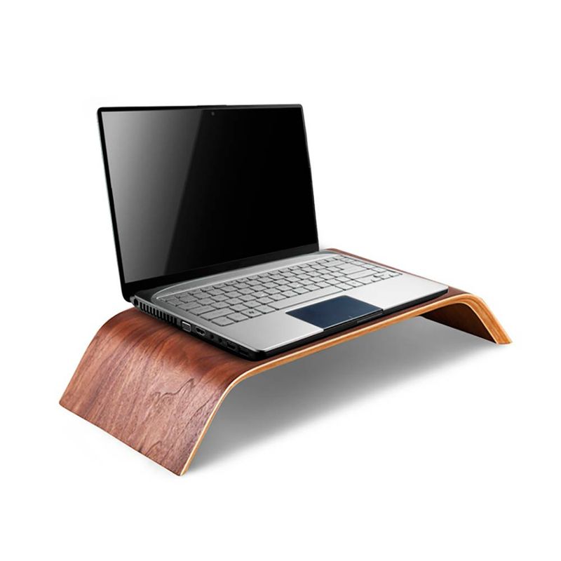 Купить Универсальная деревянная подставка SAMDI Monitor Stand Black Walnut для MacBook | монитора по лучшей цене в Украине 🔔 ,  наш интернет - магазин гарантирует качество и быструю доставку вашего заказа 🚀