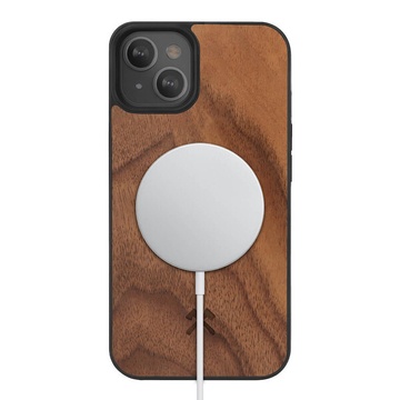 Деревянный чехол Woodcessories Bumper Case Walnut MagSafe для iPhone 13 mini