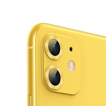 Купить Защитное стекло для камеры iPhone 11 Baseus Alloy Protection Ring Lens Film Yellow по лучшей цене в Украине 🔔 ,  наш интернет - магазин гарантирует качество и быструю доставку вашего заказа 🚀