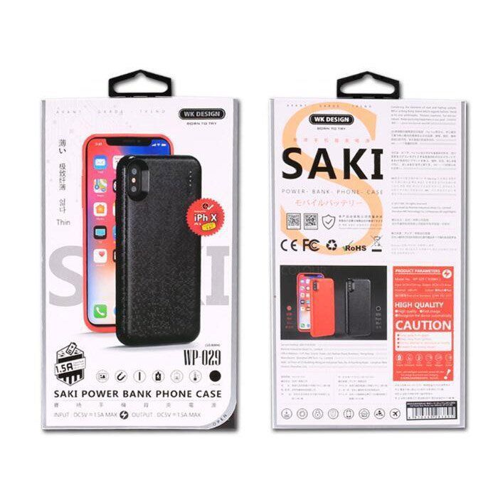 Купить Чехол-аккумулятор WK Saki 3600mAh черный для iPhone X по лучшей цене в Украине 🔔 ,  наш интернет - магазин гарантирует качество и быструю доставку вашего заказа 🚀