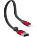 Lightning кабель Baseus Nimble 2A, 23см чорний + червоний