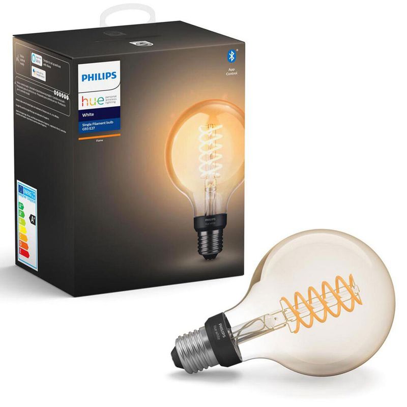 Купить Умная LED лампочка Philips Hue White Filament Globe G93 E27 Apple HomeKit по лучшей цене в Украине 🔔 ,  наш интернет - магазин гарантирует качество и быструю доставку вашего заказа 🚀