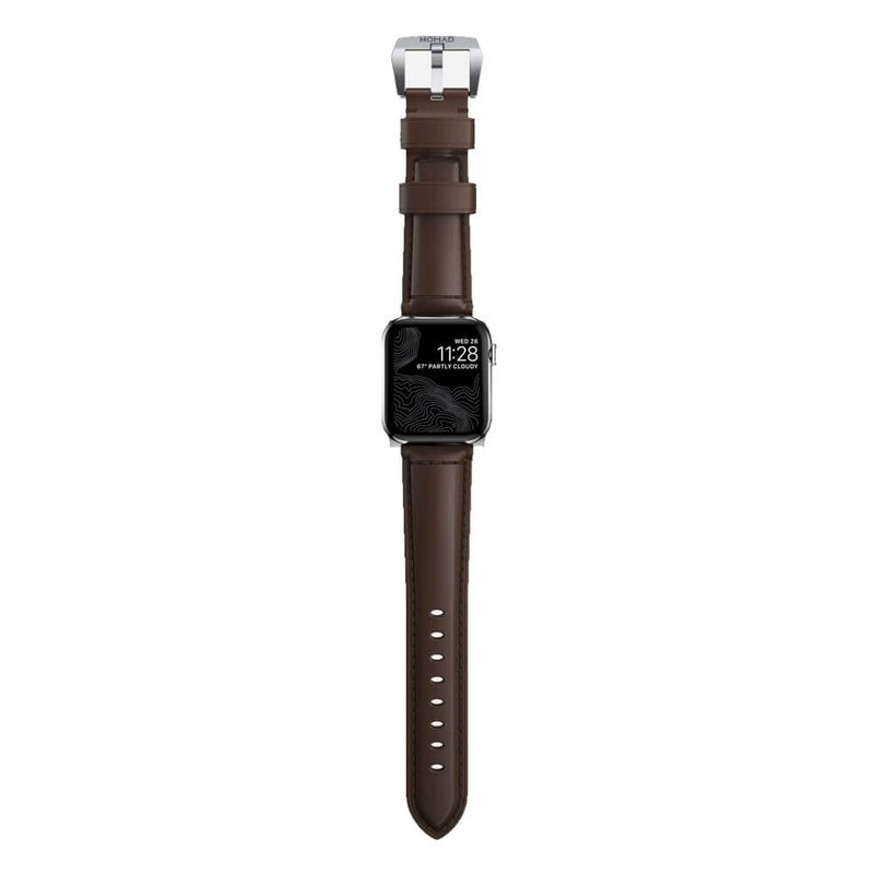 Купить Кожаный ремешок Nomad Classic Strap Brown для Apple Watch 44mm | 42mm Series SE | 6 | 5 | 4 | 3 | 2 | 1 по лучшей цене в Украине 🔔 ,  наш интернет - магазин гарантирует качество и быструю доставку вашего заказа 🚀