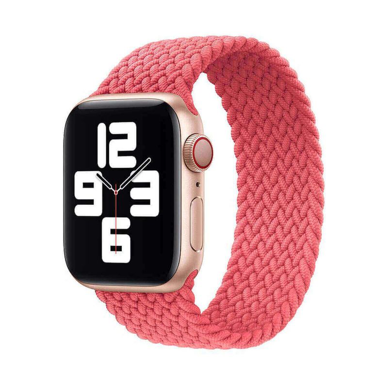 Купить Плетеный монобраслет oneLounge Braided Solo Loop Pink для Apple Watch 44mm | 42mm Size M OEM по лучшей цене в Украине 🔔 ,  наш интернет - магазин гарантирует качество и быструю доставку вашего заказа 🚀