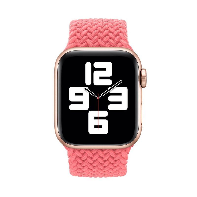 Купить Плетеный монобраслет oneLounge Braided Solo Loop Pink для Apple Watch 44mm | 42mm Size M OEM по лучшей цене в Украине 🔔 ,  наш интернет - магазин гарантирует качество и быструю доставку вашего заказа 🚀